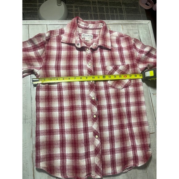 Idyllwind Miranda Lambert Women's XS/TP Red Plaid Flannel Shirt Button Down - Picture 4 of 5